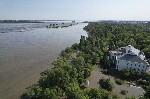 Imagen de las inundaciones en Nueva Kajovka. 